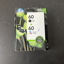 Genuine HP 60 Black  Tri-Color Ink Cartridges N9H63FN Exp 09/2023 Sealed Box