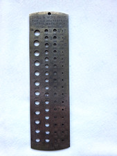 Vintage Starrett no.186 drill and wire gauge