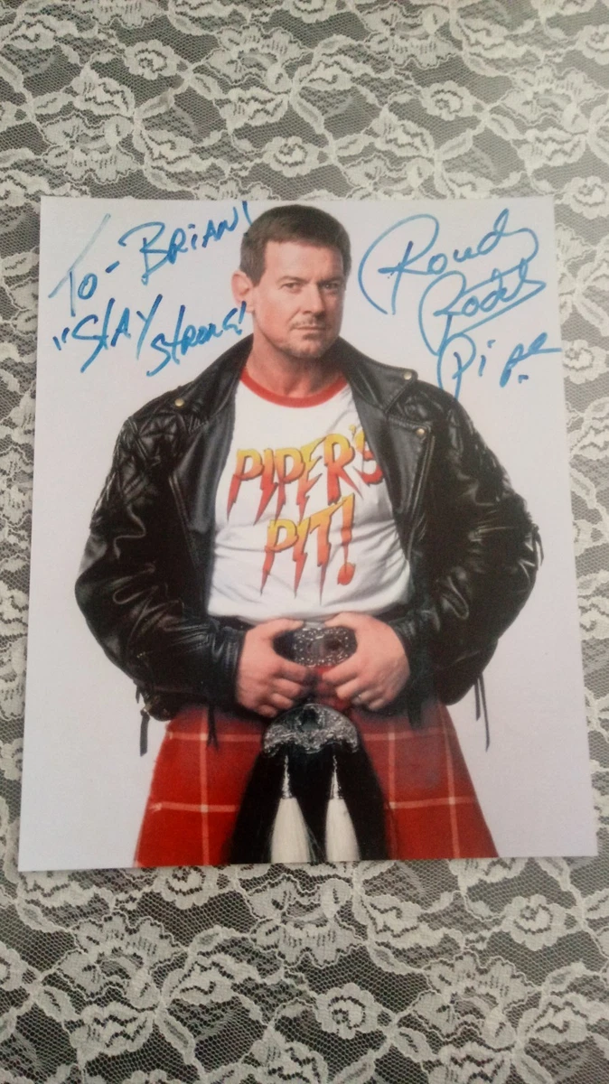 ロディー・パイパー　直筆サイン色紙（外国人プロレスラー/ＷＷＦスーパースター） 25+ Roddy Piper Wrestling Original Autographed Items for sale
