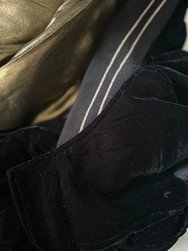 HAIDER ACKERMANN FW16 Velvet Biker Bomber Jacket Gold Lining Black Grail⁠ image 8