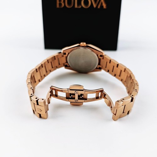Bulova Surveyor 97P156 Grey-Rose Gold Diamond Dial Quartz Women's 31mm ...