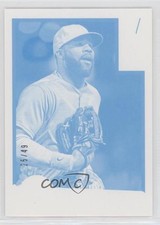 2016 Panini Donruss 1982 Design Test Proof Cyan 25/49 Jason Heyward #D82-35 a2f