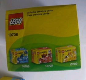 LEGO Classic Retired 4 blue 10706 3 green 10708Creativity Blocks lot of 7