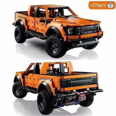 1379PCS Tech Raptors F150 Truck Race Car Building Kit Compatible MOC Creative DI