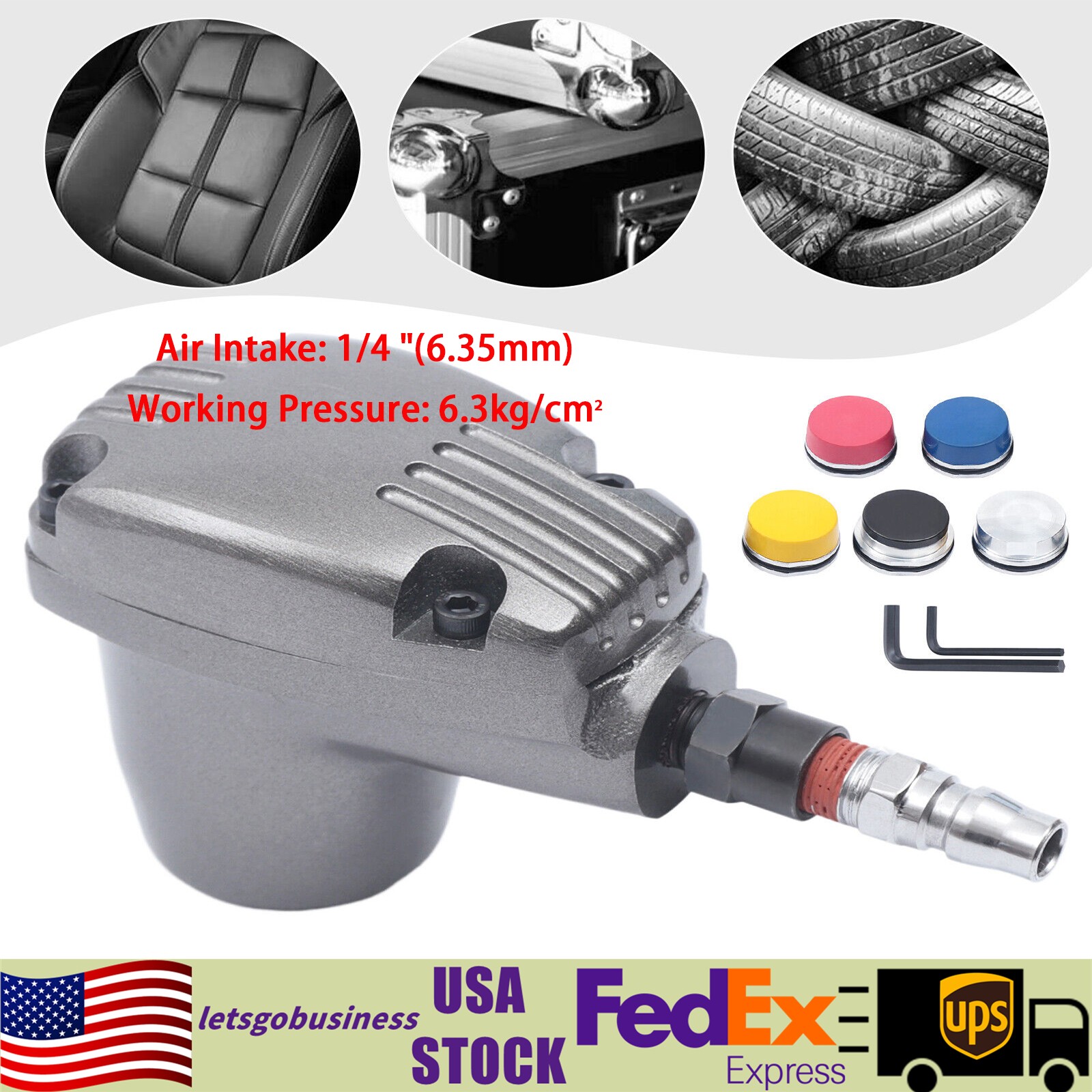 Pneumatic Hammer Hand-held Air Flat Hammer Tool 6 Hammerheads 1000 times/minute