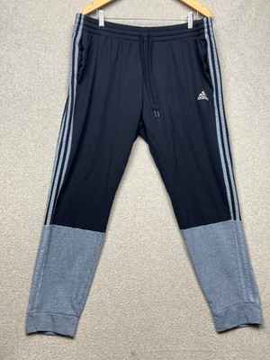 Adidas Men's Jogger Pants XXL  Essentials Mélange French Terry Active Run Blue*