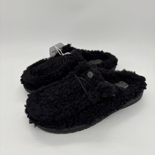 Hey Dude Wendy Slipper Slip On Lightweight Comfort Solid Black Size 8 Womens