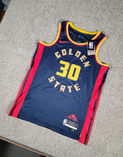 Nike Authentic Golden State Warriors Steph Curry Jersey Size 48 City Edition NBA