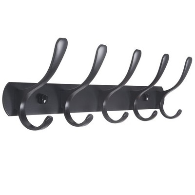Coat Rack Wall Mount - Modern, Metal Wall Coat Rack with 5 Hooks, Sturdy Wall...