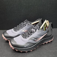 Saucony Peregrine 12 GTX Alloy/Quartz GORE-TEX Trail Running Shoes, Women's US 7