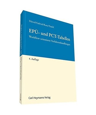EPÜ- und PCT-Tabellen: Workflow-orientierte Verfahrenshandlungen: Workflow-orie