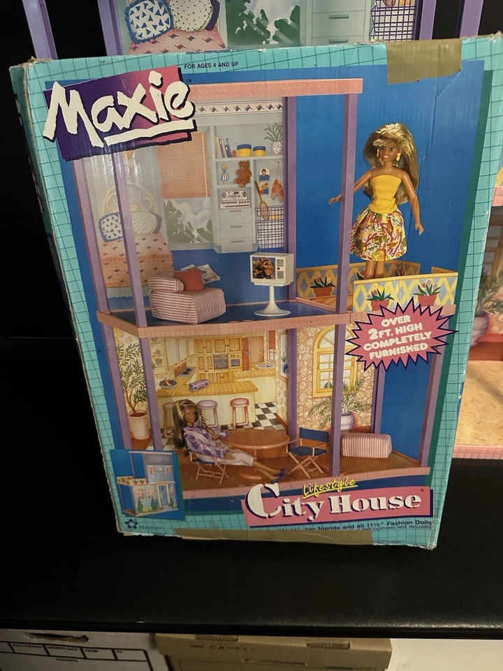 RARO MAXIE Meritus Lifestyle City House 2 pisos con caja-1984-estilo Barbie-retro🤩 Foto 4 de 4