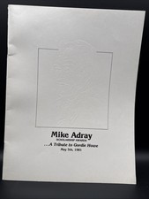 RARE SIGNED Dick Purtan Cklw 1981 Tribute Gordie Howe ADRAY Dearborn Ephemera