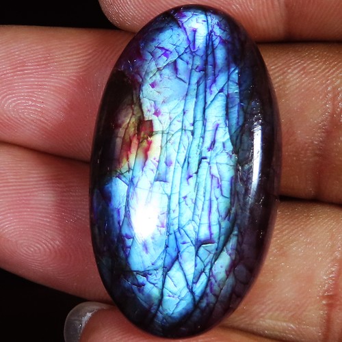 Saphir Cabochon Ovale De Thaïlande - 2,42 Carats, Bleu, Traité, Pour Création De Bijoux