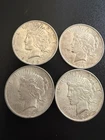 Lot of 4 1922 P Peace Dollars