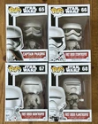 Captain Phasma & First Order Troopers Funko Pop Vinyl #65-68 Star Wars New Lot