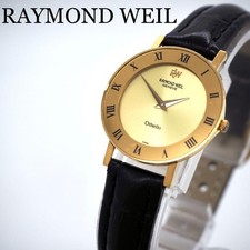 Raymond Weil Gold Ladies Watch 18K GP Vintage Dress Wristwatch wrist 17cm