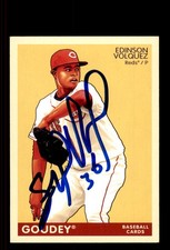 Signed Baseball Card Auto Edinson Volquez 2009 Upper Deck Goudey #58 Reds