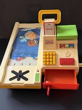 Vintage 1988 Fisher Price Magic Scan Checkout Cash Register 2102
