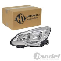 Diederichs Halogen Scheinwerfer Mit LWR Chrom TFL Links FüR Opel Corsa | 1814183