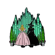 Wicked Enamel Pin - Very Slight Defects - Emerald City, Oz, Glinda, Elphaba