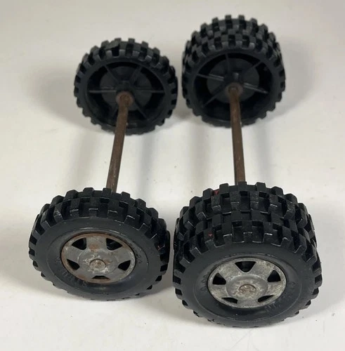 Set Of 6 Structo 5 Spoke Wheels Tires Dually Axle Assembly Parts Restore Custom