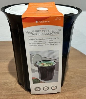 Full Circle Breeze Oder Free Countertop Compost Collector NEW!! FREE SHIPPING