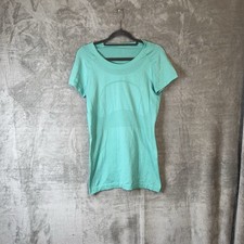 Lululemon Swiftly Tech Short Sleeve Tee Sz 8 Teal Running Gym