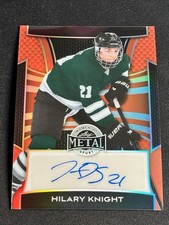 HILARY KNIGHT 2025 LEAF METAL WOMEN OF SPORT ORANGE PRIZM 2/7 AUTO 🔥🔥