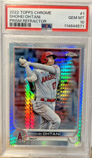 2022 TOPPS CHROME 1 SHOHEI OHTANI PRISM REFRACTOR PSA 10 GEM MINT SP! LA DODGERS