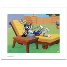 Hollywood Hare Limited Edition Giclee from Warner Bros., Numbered with Hologram