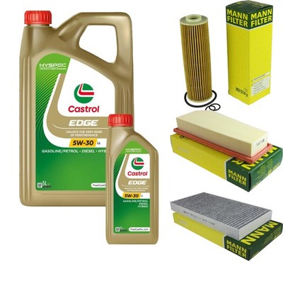 INSPEKTIONSKIT FILTER CASTROL 6L ÖL 5W30 für Mercedes-Benz SLK R172 200 250