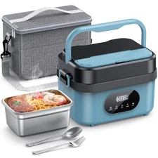 Cordless Electric Lunch Box for Adults, Rechargeable Portable Self-Heating Lu...