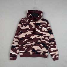 Nike Hoodie Mens Medium Club Camo Fleece NSW Pullover Swoosh Logo Sweatshirt