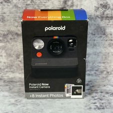 NIB - Polaroid Now Instant Film Camera Generation 2 Black White 8 Photos