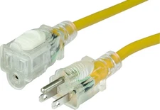 Marinco 25' 15A Marine Grade Locking Lighted Extension Power Cord NEW