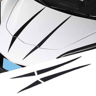 For 2020-2026 C8 Corvette PVC Flash Hood Spears Vinyl Graphics Overlay Decals
