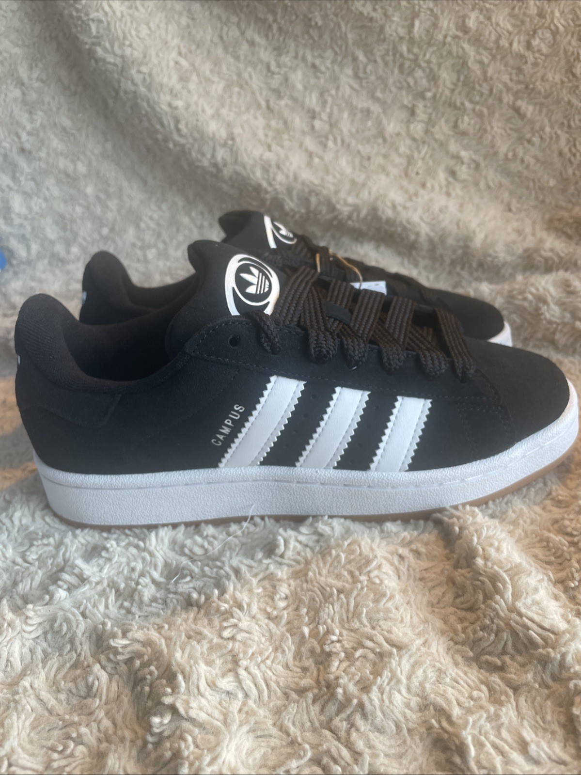 Talla 6 (GS) - Adidas Campus 00s Bajo Negro Blanco Goma