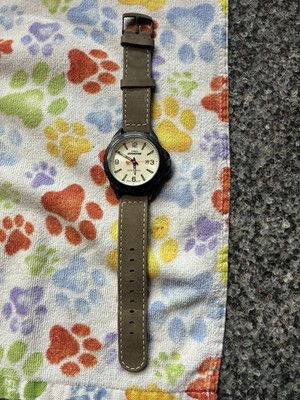Timex Expedition Men's Quartz Analog 38mm 50m Beige Dial Brown Leather Date
