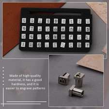 38 PCS Leather Stamping Tools, Leather Stamping Kit with 36pcs Letters and Nu...