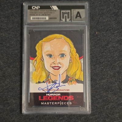 Hollywood Trading Cards 2025 Horror Legends Thora Birch 1/1 Sketch 