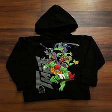 Nickelodeon Teenage Mutant Ninja Turtles Hoodie Pullover Black Size 4 Kids