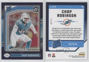 2024 Panini Donruss Optic Rated Purple Prizm /60 Chop Robinson #219 Rookie RC