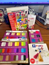 Sculpey, FImo, and  Premo Polymer Clay Lot of Oven Bake Clay