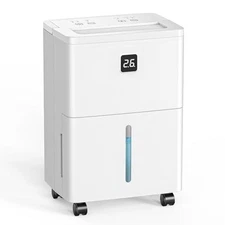 Max 25 Pint Dehumidifier, 1500 Sq Ft, Smart Humidity Control, Drain Hose, Quiet 