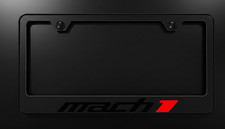 Black And Black Mach 1 Mustang License Plate Frame Premium Black Metal Black And Black Mach 1 Mustang License Plate Frame Premium Black Metal