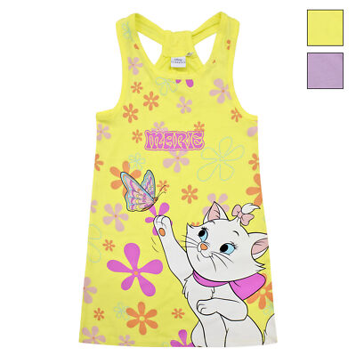 Disney Mädchen Kleid Aristogatti Marie Baumwollkleid Ärmellos 6792