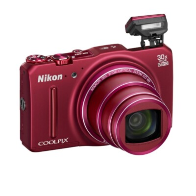 Nikon COOLPIX S9700 Digital Camera 16.0 MP 30x Optical Zoom English Language Red