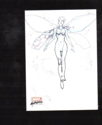  PA 26  Wasp 2018 Marvel Masterpieces preliminary  Art Insert card