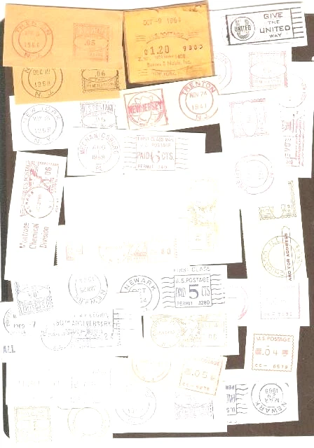 United States LOT MACHINE STAMP LABEL MORE 85 DIFFERENT TOWNS USED  SEE SCAN    - Image 3 of 3